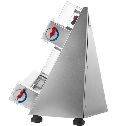 VEVOR Pizzadeegdeegpers 76,2 tot 381 mm, 1-5,5 mm dikte Making Machine voor het persen van pizza Handkeuken, 260 stks / uur elektrische pizzadeegpers, commerciële roestvrijstalen deegroller