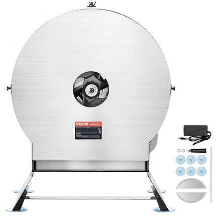 VEVOR elektrische groentesnijder, 0-12 mm dikte, verstelbare commerciële snijmachine, roestvrijstalen voedselsnijder, groot vulgat voor aardappelen, tomaten