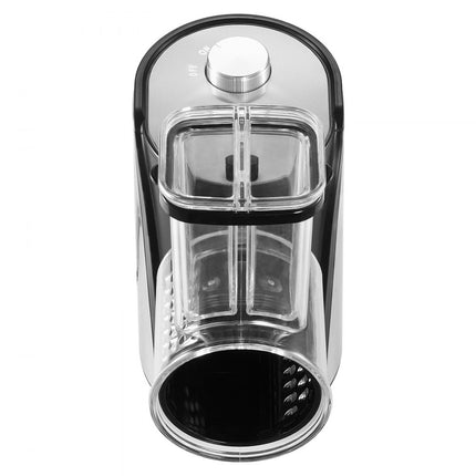 VEVOR Elektrische kaasrasp / salademaker, 250 W slacentrifuge, elektrische groentesnijder Groentesnijder, fruithakselaar met 5 hulpstukken, voedselsnijder gemaakt van roestvrij staal en ABS