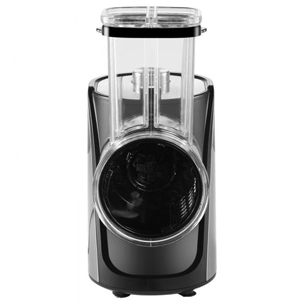 VEVOR Elektrische kaasrasp / salademaker, 250 W slacentrifuge, elektrische groentesnijder Groentesnijder, fruithakselaar met 5 hulpstukken, voedselsnijder gemaakt van roestvrij staal en ABS