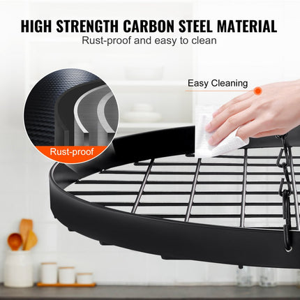 VEVOR Plafondhangend pottenrek 32 inch pottenrek met 12 S-haken