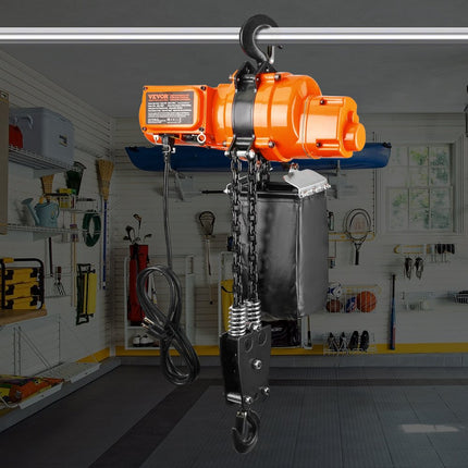 VEVOR kettingtakel elektrische kraantakel 6m touwtakel 998kg draadloos/bedraad