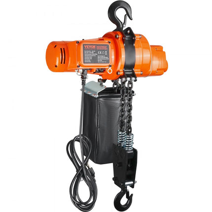 VEVOR kettingtakel elektrisch 1-fase kraantakel 3m slag 998kg kabel afstandsbediening