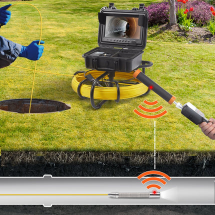 VEVOR 50m 9 Endoscoop Camera leidingcamera Riool Camera Inspectie Camera leiding 512Hz lokalisatie apparaat