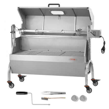 VEVOR Lamsgrill Speenvarkengrill Spitbraadgrill 52W 90kg Elektrische BBQ
