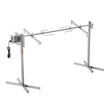 VEVOR lamsgrill speenvarkengrill aan het spit gebraadgrill 52W 60kg elektrisch 1445mm