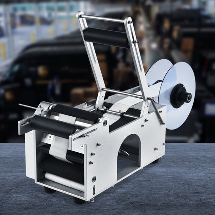VEVOR Semi-automatische etiketteermachine 20-50 etiketten per minuut etiketteermachine etiketbreedtes van 13-150 mm, etiketlengtes van 25-300 mm prijskaartjes flessenetiketteermachine