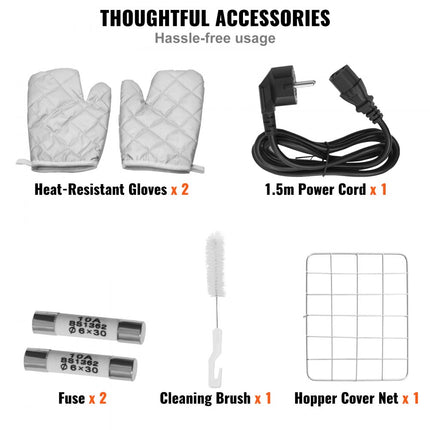 VEVOR elektrische oliepers, 850 W roestvrijstalen olie-extractiemachine, 0-300 ℃ instelbare temperatuur, hete persoliepers voor het persen van pinda's, sesamzaden, koolzaad, theezaden