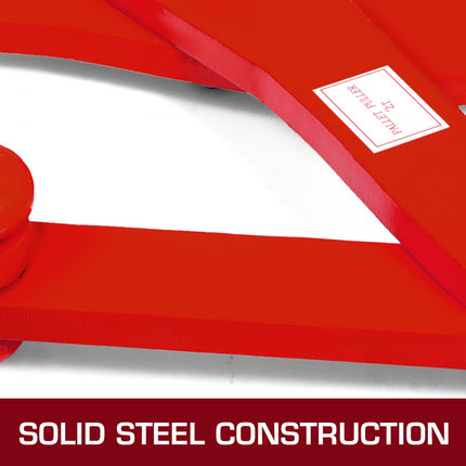 VEVOR pallettrekker, capaciteit 2 T, rode pallettrekker palletgrijper bekopening 16 cm bekhoogte 1,2 cm verstelbaar om het gebruik aan te passen