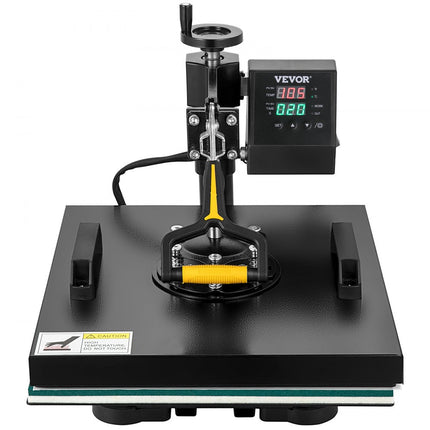 VEVOR Warmte Persmachine Transferpers Hittepers Warmtepersmachine 2 in 1 Sublimatie Machine 1500W Warmteoverdrachtsprinter met Lcd Digitaal Display