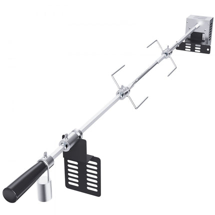 VEVOR speenvarkensgrill lamsgrill 100,6 cm, 12 kg RVS rotisserie spit braadgrill 9 W, lamsgrill BBQ grill grillwagen barbecue, grote spitgrill geschikt voor kalkoen, ham, etc.