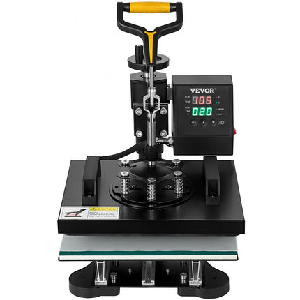 VEVOR Warmte Persmachine 2-in-1 Transferpers 25,4 x 30,5 cm Hittepers 650 W Textielpers Diy Warmtepers 0-250 °C Hete Pers 360 Grand Draaibare Basis