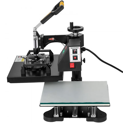 VEVOR Warmte Persmachine 2-in-1 Transferpers 25,4 x 30,5 cm Hittepers 650 W Textielpers Diy Warmtepers 0-250 °C Hete Pers 360 Grand Draaibare Basis