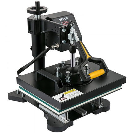 VEVOR Warmte Persmachine 2-in-1 Transferpers 25,4 x 30,5 cm Hittepers 650 W Textielpers Diy Warmtepers 0-250 °C Hete Pers 360 Grand Draaibare Basis