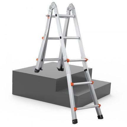 VEVOR telescopische ladder A-frame 3 meter verlengstuk, multifunctioneel voor huiswerk