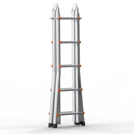 VEVOR telescopische ladder A-frame trap vouwladder opsteekladder 5,1m 150kg