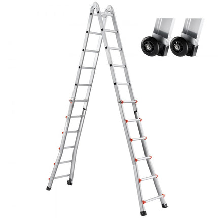VEVOR telescopische ladder A-frame 20ft verlenging multifunctionele huiswerkladder