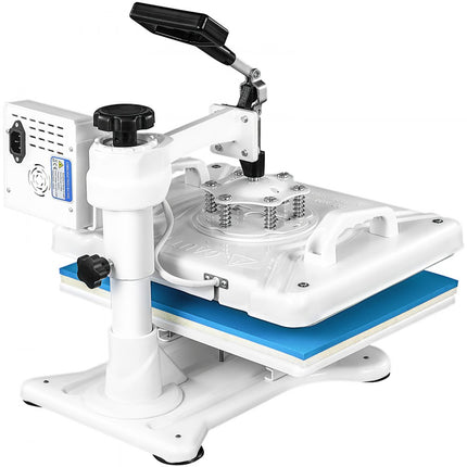 VEVOR Warmte Persmachine Transferpers Hittepers 5in1 Heat Press 30 x 38 cm met T-Shirt/Mokken/Hoed/Schoenpers Wit