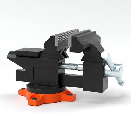 VEVOR bankschroef aambeeld 240° draaibaar 1,5-4,5 cm span werkbank bankschroef