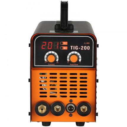 VEVOR TIG-200C TIG/MMA ARC-combinatielasmachine-omvormer 20-200A 40W 230V lasser, 1-3,2 mm TIG-elektroden, 1-4 mm MMA-elektroden, IP21 waterdicht, automatische uitschakelfunctie