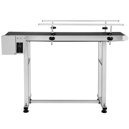 VEVOR Bandtransporteur Pvc elektrische transportbandmachine met roestvrijstalen dubbele vangrail