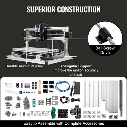 DIY CNC Machine Kit 3018 + 500mw GRBL Controle Graveermachine 3 Axis Freesmachine voor Hout PVB PCB