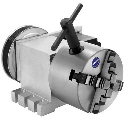 VEVOR Cnc-router Roterende roterende as 4-kaak Zelfcentrerende A-as van aluminiumlegering