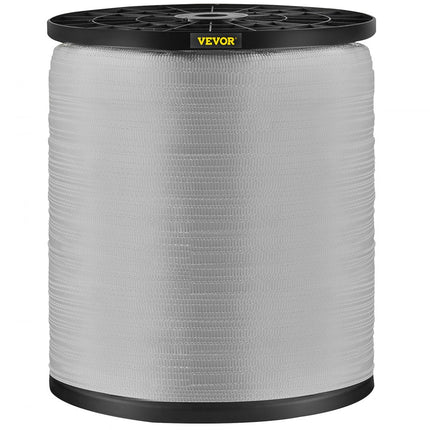 VEVOR 567 kg polyester trekband, 961 m x 12,7 mm platte band voor draad- en kabelleidingwerk, variabele functies Plat touw voor trekken/laden/verpakken onder alle weersomstandigheden
