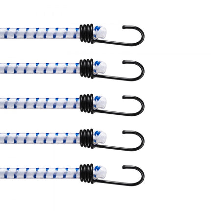 VEVOR 6x spanrubber spankabel bagage rubber expander touw A3 stalen haak φ12mmx1.8m