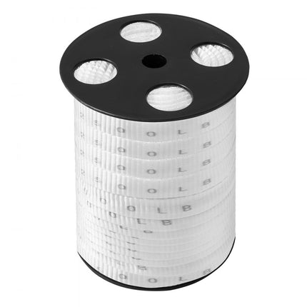 VEVOR Polyester trekkoord 32ft x 3/4" 1134kgf Trekcapaciteit Gedrukte kabeltrekband voor verpakking, tuinieren, commerciële elektriciteit, bedrading, wit