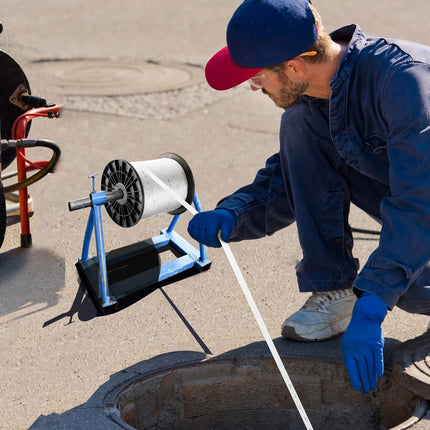 VEVOR polyester trekkoord 38' x 3/4'' 1134 kgf trekvermogen bedrukte kabeltrekband voor verpakking, tuinieren, commerciële elektriciteit, bedrading, wit