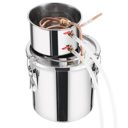 VEVOR Moonshine Still 3 Gal Water Alcohol Distilleerder Brouwset Roestvrij staal