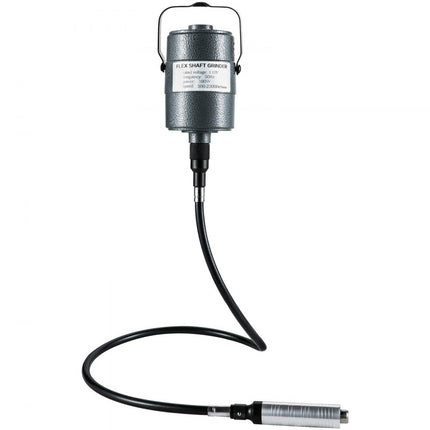 VEVOR Flex Shaft Grinder 380W Hangende Slijpmachine 500-23K TPM Hangmolen Flexshaft Grinder Machine met 1/4 inch 3-klauwplaat & Traploze Voetpedaal 131STKS Accessoires voor Sieraden Polijsten Slijpen