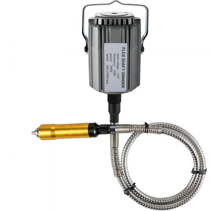 VEVOR Flex Shaft Grinder 780W Hangende Slijpmachine 500-23K TPM Hangmolen Flexshaft Grinder Machine met 1/4 inch 3-klauwplaat & Traploze Voetpedaal 131STKS Accessoires voor Sieraden Polijsten Slijpen