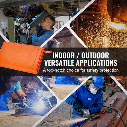 VEVOR lasgordijn 1,8 x 2,4 m lasbeschermingsgordijn van vlamvertragend vinyl lasbeschermingswand met 4 zwenkwielen en een 6-traps UV-beschermingslasdeken lasbescherming met venster