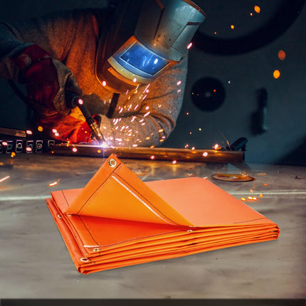 VEVOR lasgordijn 1,8 x 2,4 m lasbeschermingsgordijn van vlamvertragend vinyl lasbeschermingswand met 4 zwenkwielen en een 6-traps UV-beschermingslasdeken lasbescherming met venster