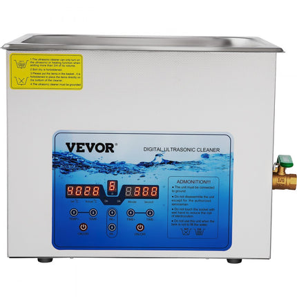 VEVOR Ultrasoon Reiniger Ultrasoon Reinigingsapparaat UltrasoneReiniger 15L36-40KHz met Tijdopnemer