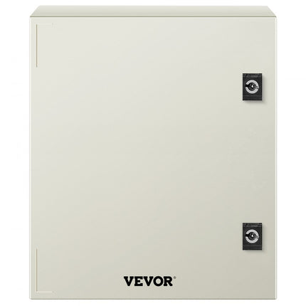 VEVOR schakelkast NEMA stalen behuizing, 40x30x20cm NEMA 3X glasvezelverdeelkast, IP66 waterdicht en stofdicht, elektrische aansluitdoos voor buiten/binnen met montageplaat