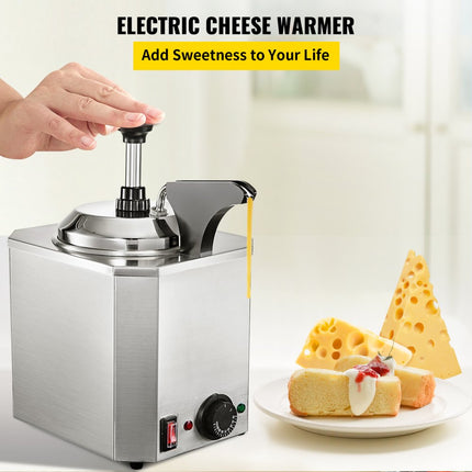 Elektrische Fudge Nacho Kaas Chocolade Dispenser Warmer met 1 Pomp voor Restaurant etc.