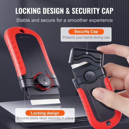 VEVOR Scheermesschraper Vergrendelingsschrapergereedschap 16 messen ABS + TPE