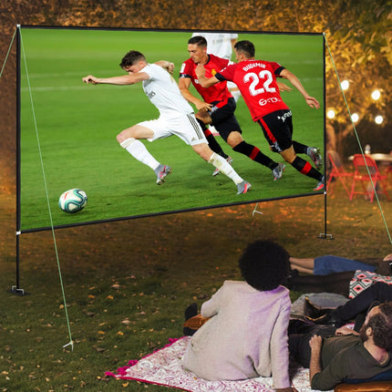 VEVOR Beamer Scherm Projectorscherm Projector Screen 135 in Beamer Projectieschermen Opvouwbaar Projectiescherm met Standaard 16:9 Hd Projectiescherm