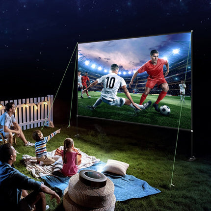 VEVOR Projectorscherm Beamer Scherm Projector Screen 180 in Beamer Projectieschermen Opvouwbaar Projectiescherm met Standaard 16:9 Hd Projectiescherm