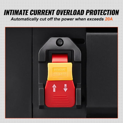 VEVOR vandiktebank 2 kW schaafmachine 2x schaafmes Dikteschaafmachine Maximale zaagdiepte 0,3 cm Maximale zaagdikte 15 cm schaafmachine Ideaal voor houtbewerking voor timmerlieden Doe-het-zelvers en decorateurs