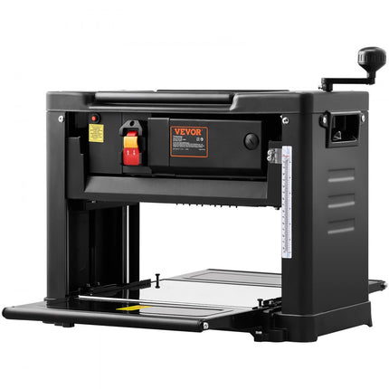 VEVOR vandiktebank 2 kW schaafmachine 2x schaafmes Dikteschaafmachine Maximale zaagdiepte 0,3 cm Maximale zaagdikte 15 cm schaafmachine Ideaal voor houtbewerking voor timmerlieden Doe-het-zelvers en decorateurs