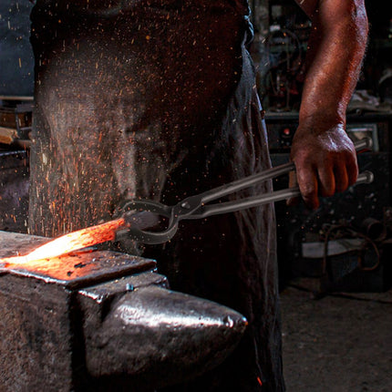 VEVOR smeedtangenset, V-Bit, Wolf, ZV-tang, 3-delige smeedtang van koolstofstaal, 461 x 68 x 18 mm / 458 x 38 x 19 mm / 463 x 78 x 52,3 mm, smeedtang met verlengde handgreep