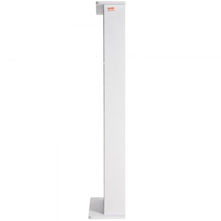 VEVOR media-opbergkast, 8 niveaus, verstelbare dvd-planken, 464 cd's, wit