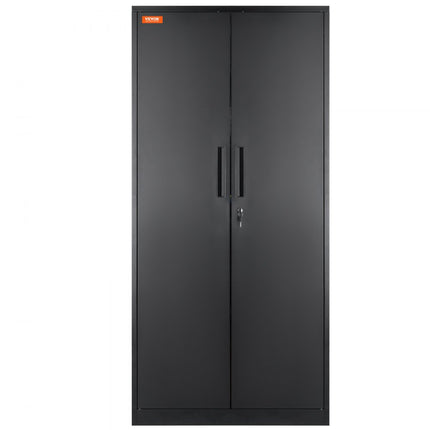 VEVOR 5-laags archiefkast zijcontainer met 2 magnetische deuren, 90,72 kg draagvermogen per plank, afsluitbare opbergkast, metalen kast kantoorladekast, voor kantoor, thuis enz. Zwart