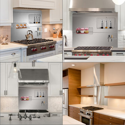 Vevor Anti Splatter Schild Gas Fornuis Olie Splatter Screens Van Roestvrij Staal