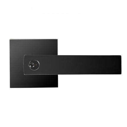 VEVOR 1xZwart deurbeslag Compatibele deurdikte 34,9-45 mm Deurkruk van zinklegering (ZnAI4) Deurkruk met vergrendelfunctie incl. 2 sleutels Deurknop 60-70 mm verstelbare krukset