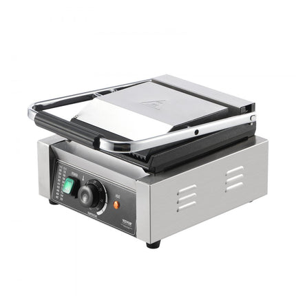 VEVOR Panini Persgrill Sandwichmaker Contactgrill Commercieel 23x23cm